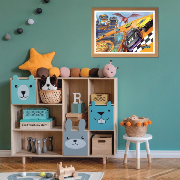 Clementoni - Puzzle 104 Hot Wheels