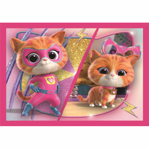 Clementoni - Puzzle 4v1 Disney super kitties