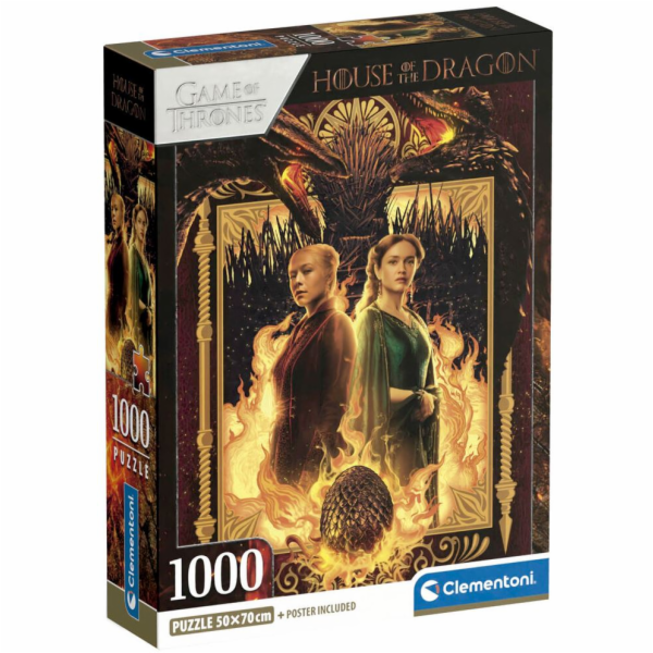 Clementoni - Puzzle 1000 Hra o trůny Rhaenyra