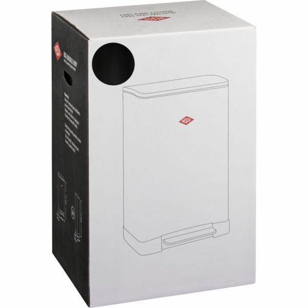 WESCO Big Double Boy černý matný odpadkový koš na tříděný...