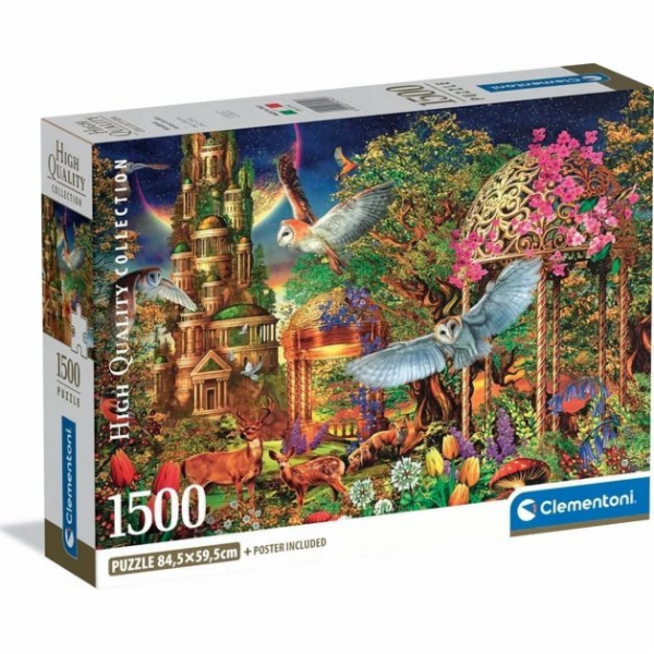 Clementoni - Puzzle 1500 Fantazijní zahrada v lese