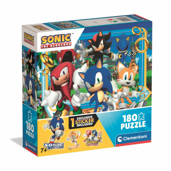 Clementoni - Puzzle 180 Sonic the Hedgehog 4