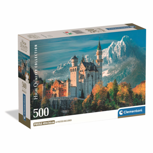 Clementoni - Puzzle 500 Zámek Neuschwanstein