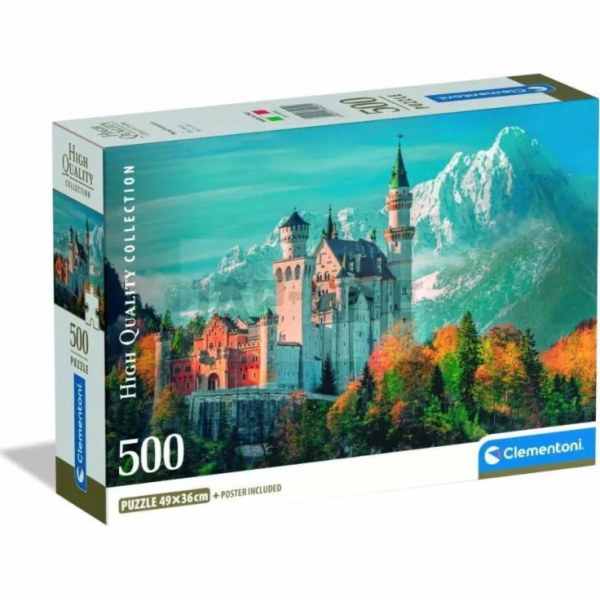 Clementoni - Puzzle 500 Zámek Neuschwanstein