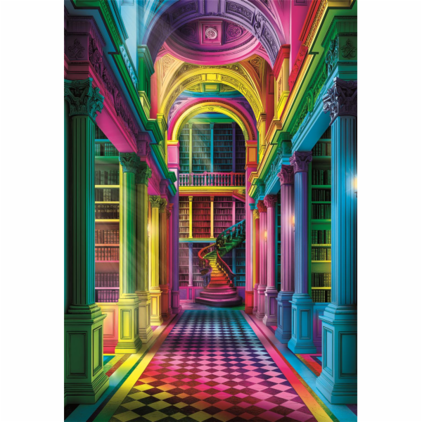 Clementoni - Puzzle 1000 Colorboom Atheneum