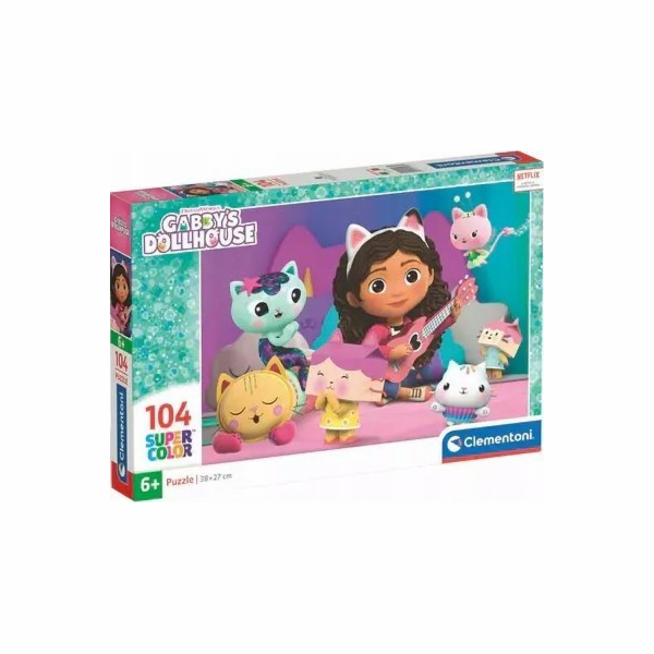 Clementoni - Puzzle 104 Gabby a její domeček