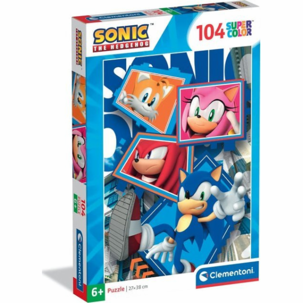 Clementoni - Puzzle 104 Sonic the Hedgehog