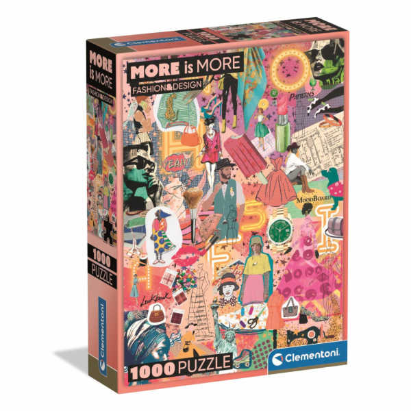 Clementoni - Puzzle 1000 More is More - Móda a design