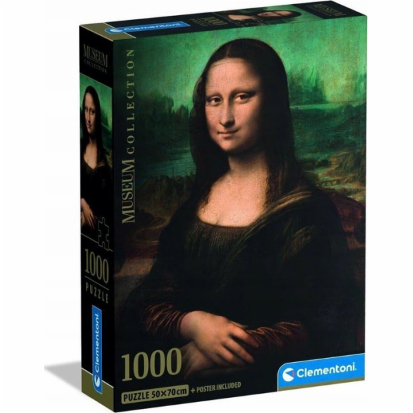 Clementoni - Puzzle 1000 Muzeum Mona Lisa