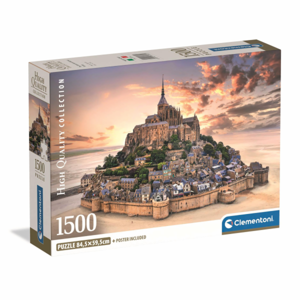 Clementoni - Puzzle 1500 Mont Saint-Michel při východu sl...