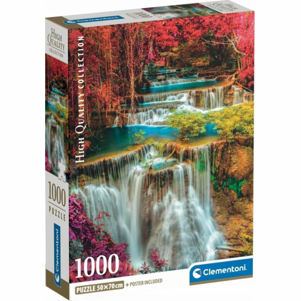Clementoni - Puzzle 1000 Barevné thajské vodopády