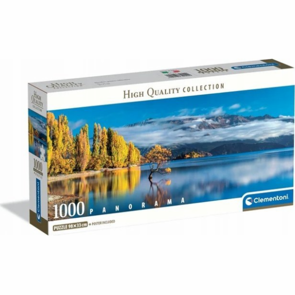 Clementoni - Puzzle 1000 Panorama Zlaté odrazy Wanaky