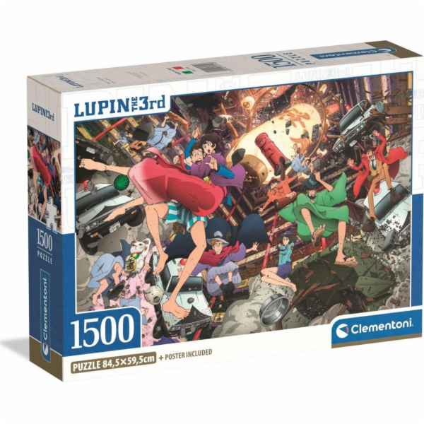 Clementoni - Puzzle 1500 Lupin III