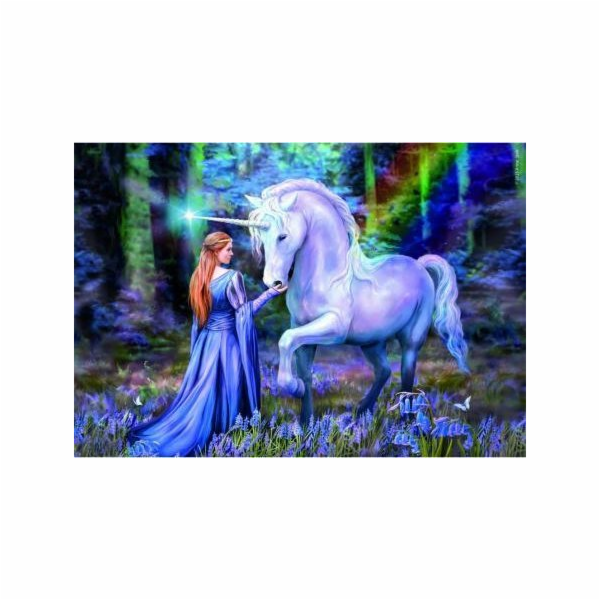 Clementoni - Puzzle 1500 Anne Stokes Modrý zvonkový les