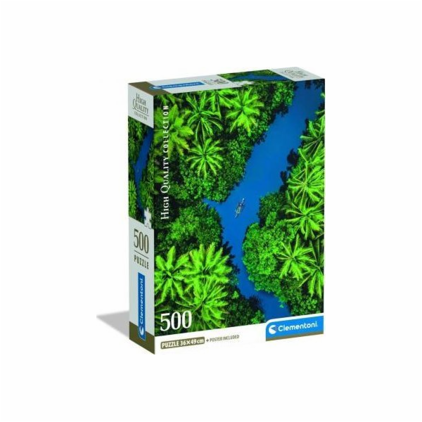 Clementoni - Puzzle 500 Tropický pohled z výšky