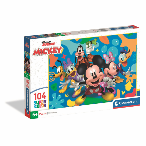 Clementoni - Puzzle 104 Disney Mickey a přátelé