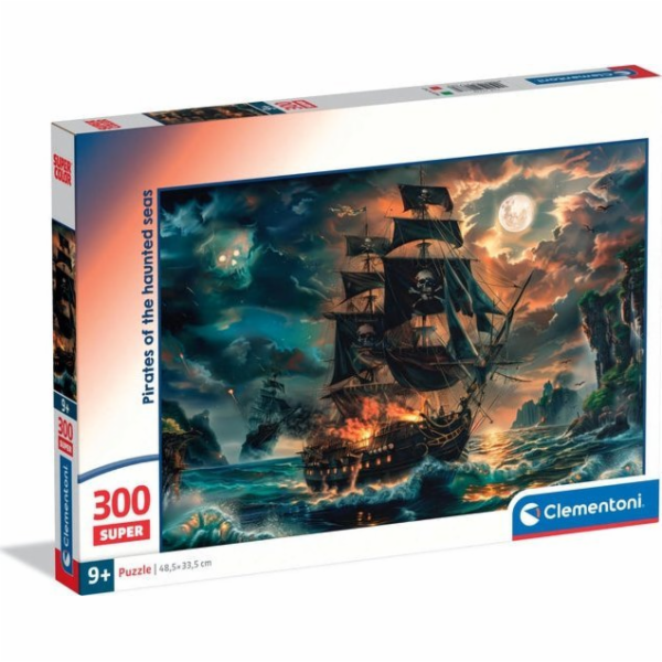 Clementoni - Puzzle 300 Piráti z prokletých moří