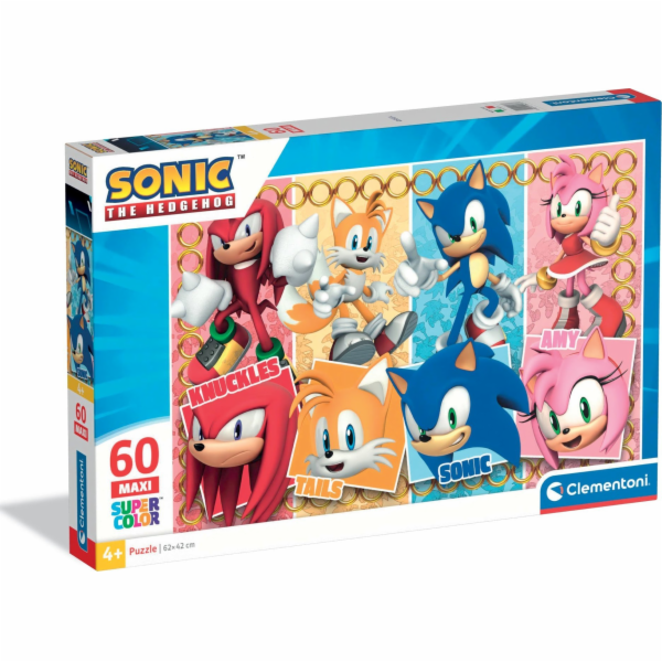 Clementoni - Puzzle 60 Maxi Sonic the Hedgehog
