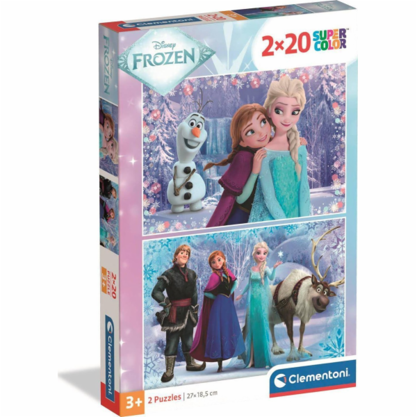 Clementoni - Puzzle 2x20 Ledové království