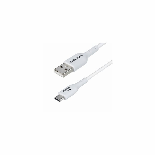 StarTech 3ft (1m) White USB-A to USB-C Charging Cable/Cor...