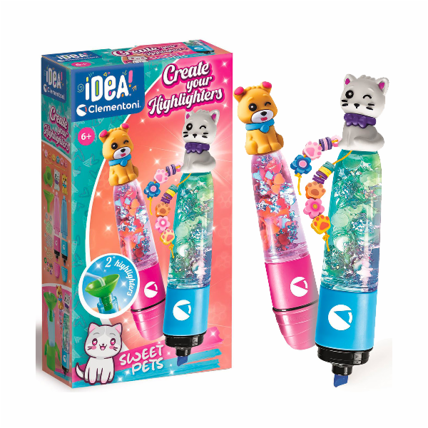 Clementoni - CRAZY CHIC zvýrazňovače Mazlíčci