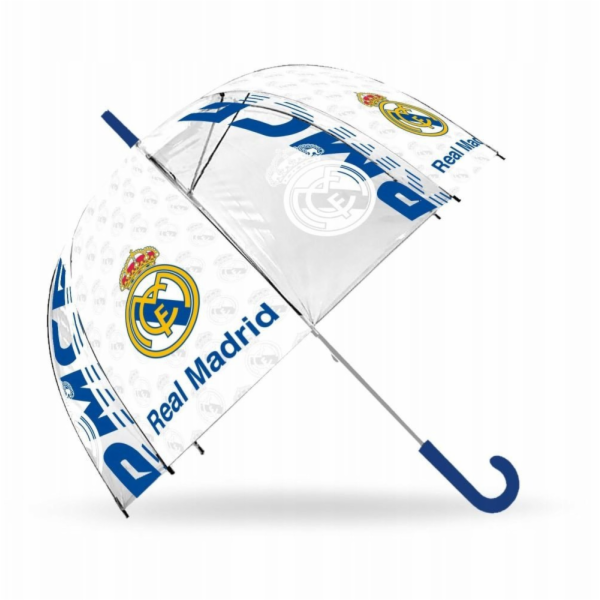 Kids Euroswan Průhledný manuální deštník Realu Madrid