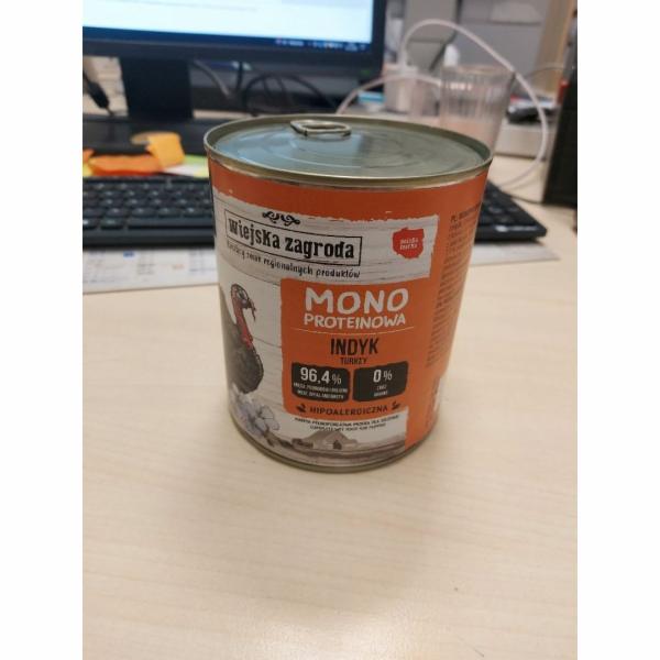 wiejska zagroda Monoprotein Turkey (puppy) - vlhké krmivo...