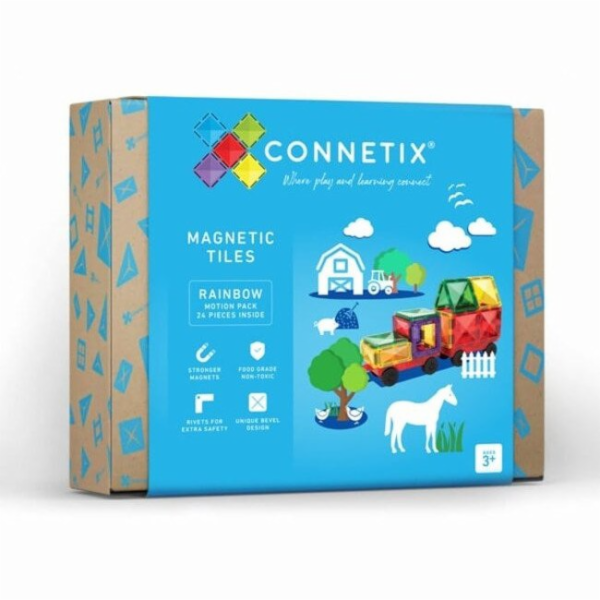 Teka CONNETIX Rainbow Motion Pack 24 dílků magnetických b...