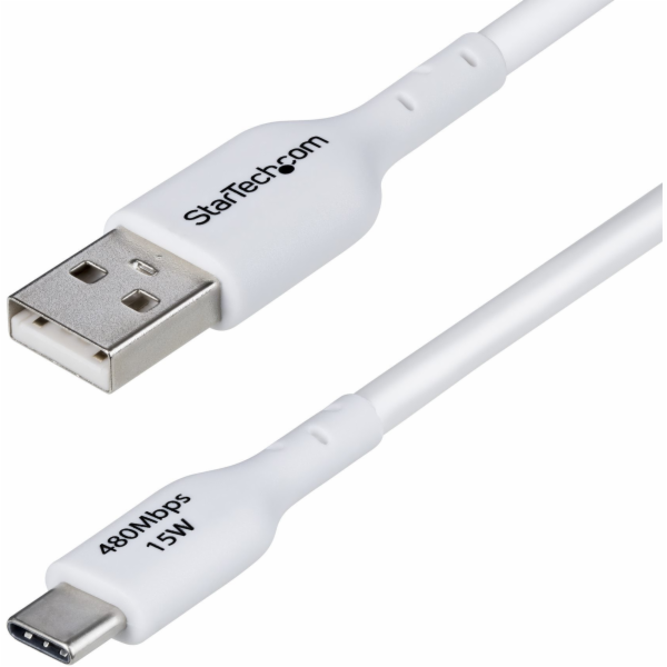 StarTech.com 3m (9.8ft) White USB-A to USB-C Charging Cab...