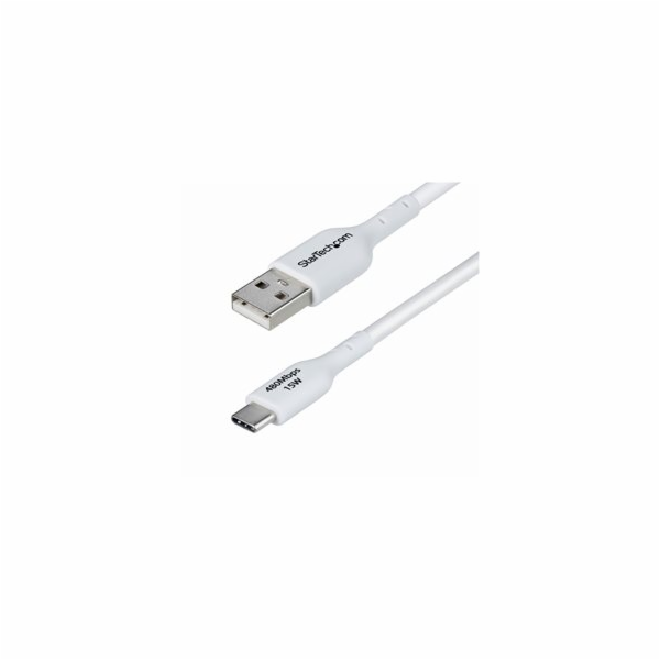 StarTech 3m (9.8ft) White USB-A to USB-C Charging Cable/C...