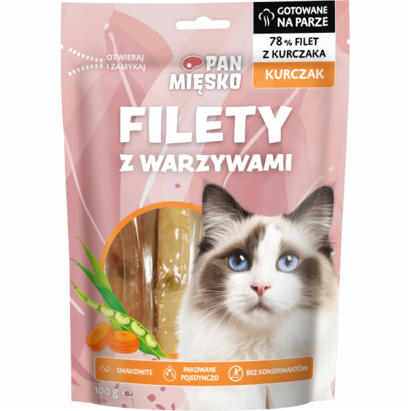 PAN MIĘSKO Fillets Chicken with vegetables - pamlsek pro ...