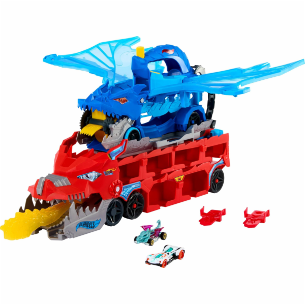 Hot Wheels Dragon Transporter City Ultimate Dual Dragon H...