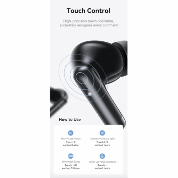 USAMS Bluetooth sluchátka TWS IF27 černá