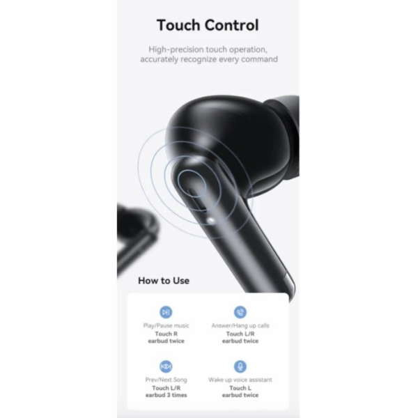 USAMS Bluetooth sluchátka TWS IF27 černá