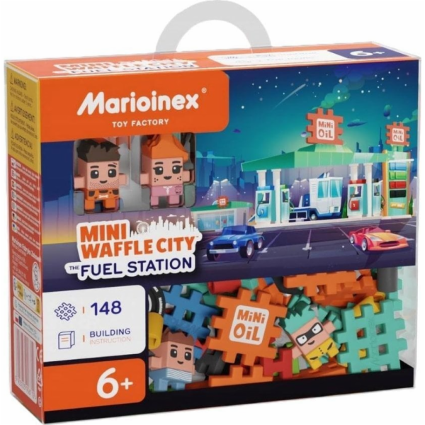 Marioinex Mini vaflové kostky - Čerpací stanice 148 dílků