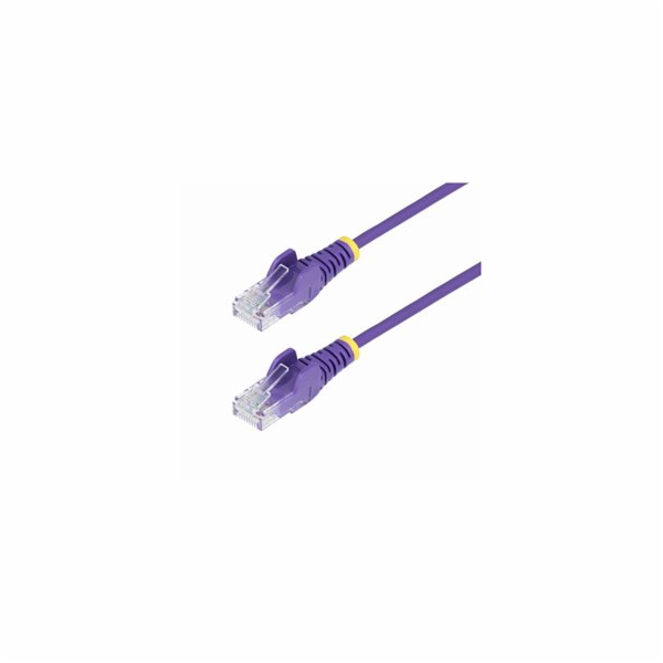 StarTech.com 2.5m Purple Slim CAT6 Ethernet Cable, Snagle...