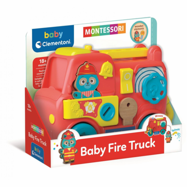 Baby Clementoni - Montessori Hasičské Auto pro Miminka