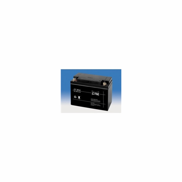 Baterie - CTM CT 6-20 (6V/20Ah - M5), životnost 5let