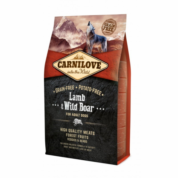 CARNILOVE Adult Lamb and wild boar - suché krmivo pro psy...