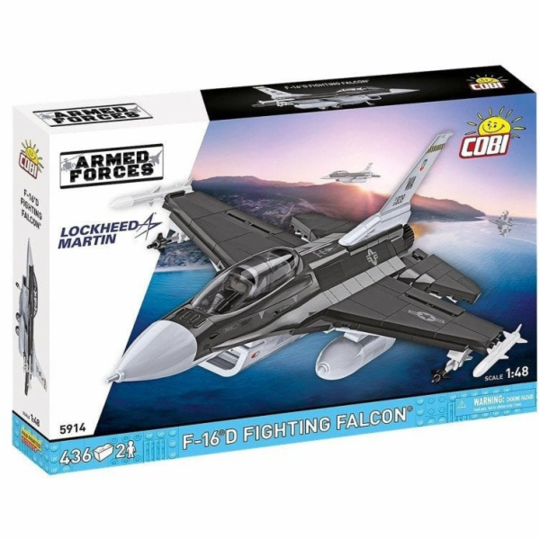 Cobi Klocki Stavebnice F-16D Fighting Falcon, 436 dílků