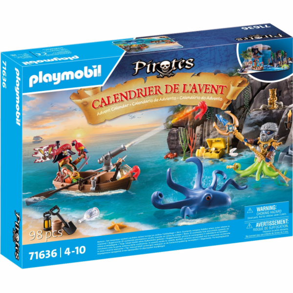 Playmobil Sada figurek pirátů 71636 Piráti - Adventní kal...