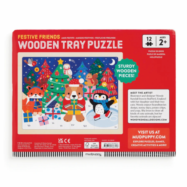 Mudpuppy Puzzle Vánoce 12 dílků