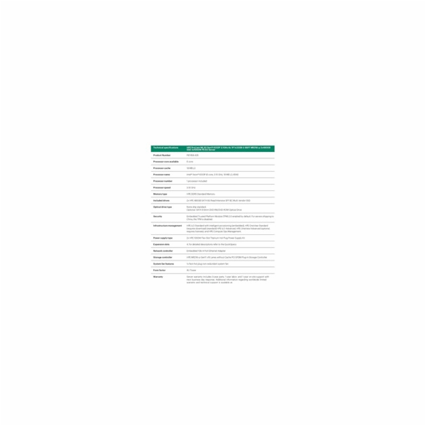 HPE PL ML30g11 6333P (3.1G/6C12T/65W) 1x32G 2x480G 2x1000...
