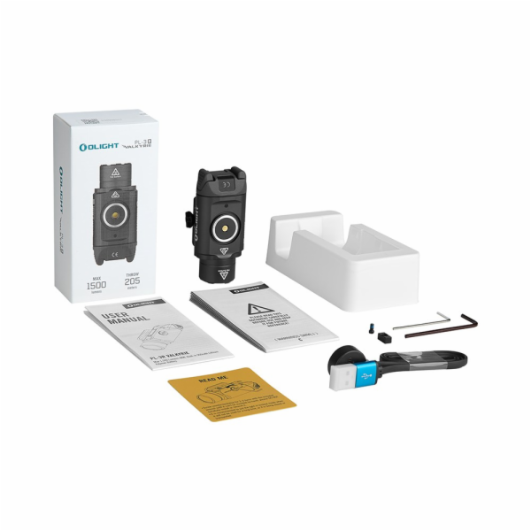 OLIGHT PL-3R Valkyrie Black zbraňová svítilna – 1500 lumenů