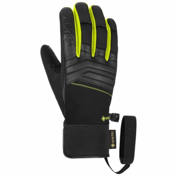 Reusch RUKAVICE JUPITER GORE-TEX VELIKOST 8,5 ČERNÉ A ŽLUTÉ