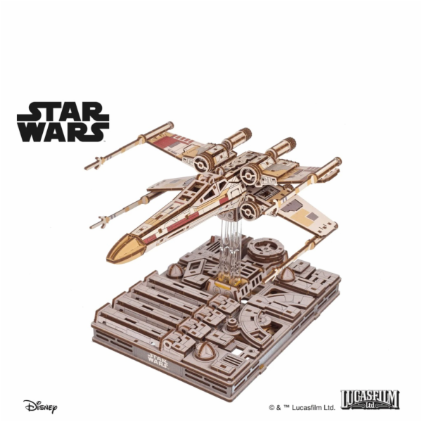 Ugears 3D dřevěná mechanická skládačka Star Wars Luke Sky...