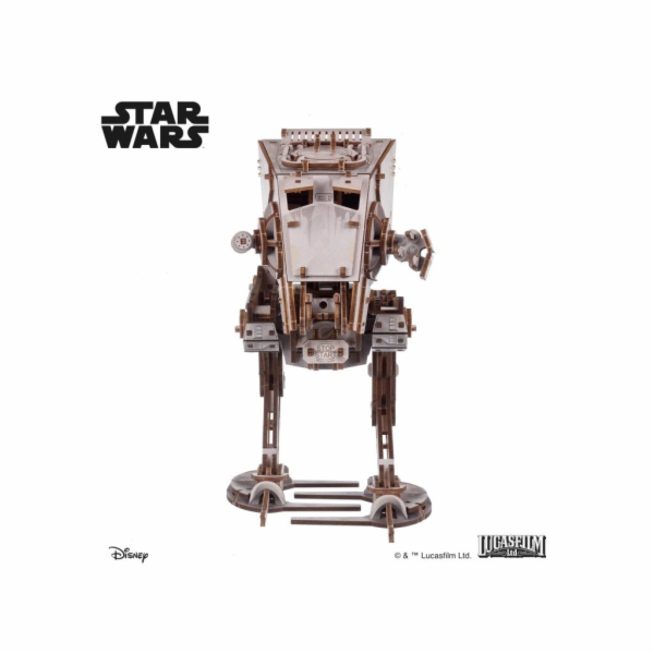Ugears 3D dřevěná mechanická skládačka Star Wars AT-ST kr...