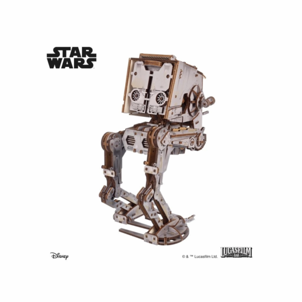 Ugears 3D dřevěná mechanická skládačka Star Wars AT-ST kr...