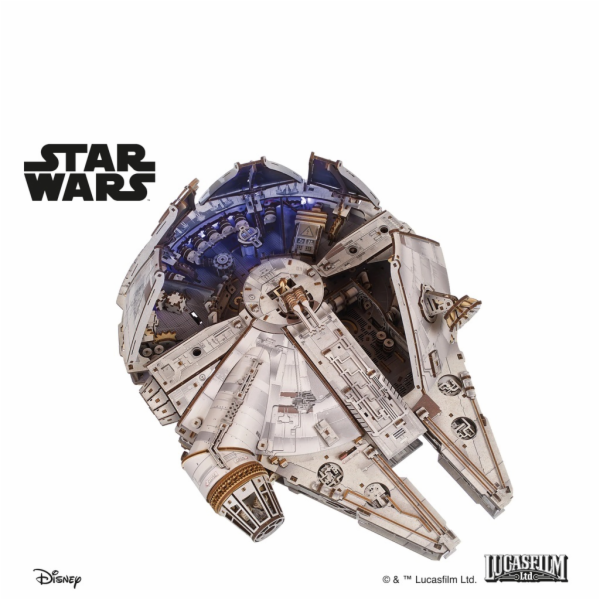 Ugears 3D dřevěná mechanická skládačka Star Wars Millenni...