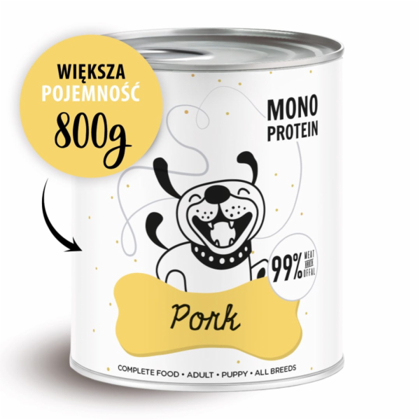 PAKA ZWIERZAKA Pepe Pork - vlhké krmivo pro psy - 800g